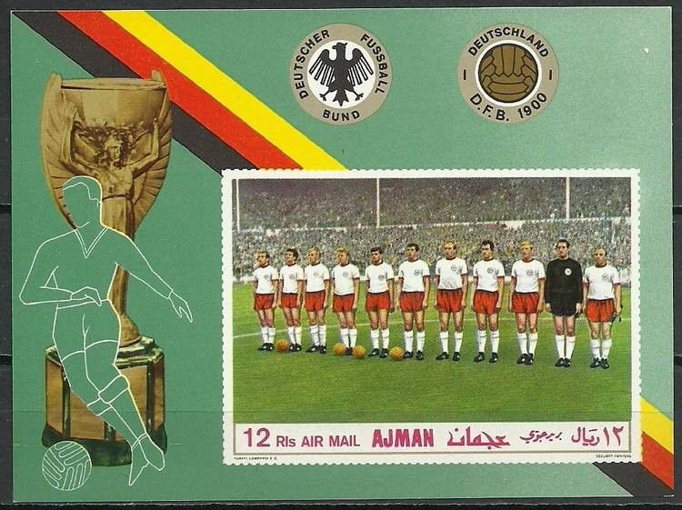 Znaczek Manama 1969 Mi bl 84B Czyste **