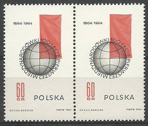 Znaczek Polska 1964 Mi 1529 Fi 1381 Czyste **