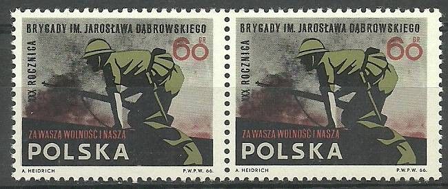 Znaczek Polska 1966 Mi 1717 Fi 1569 Czyste **