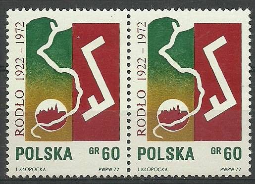 Znaczek Polska 1972 Mi 2160 Fi 2013 Czyste **