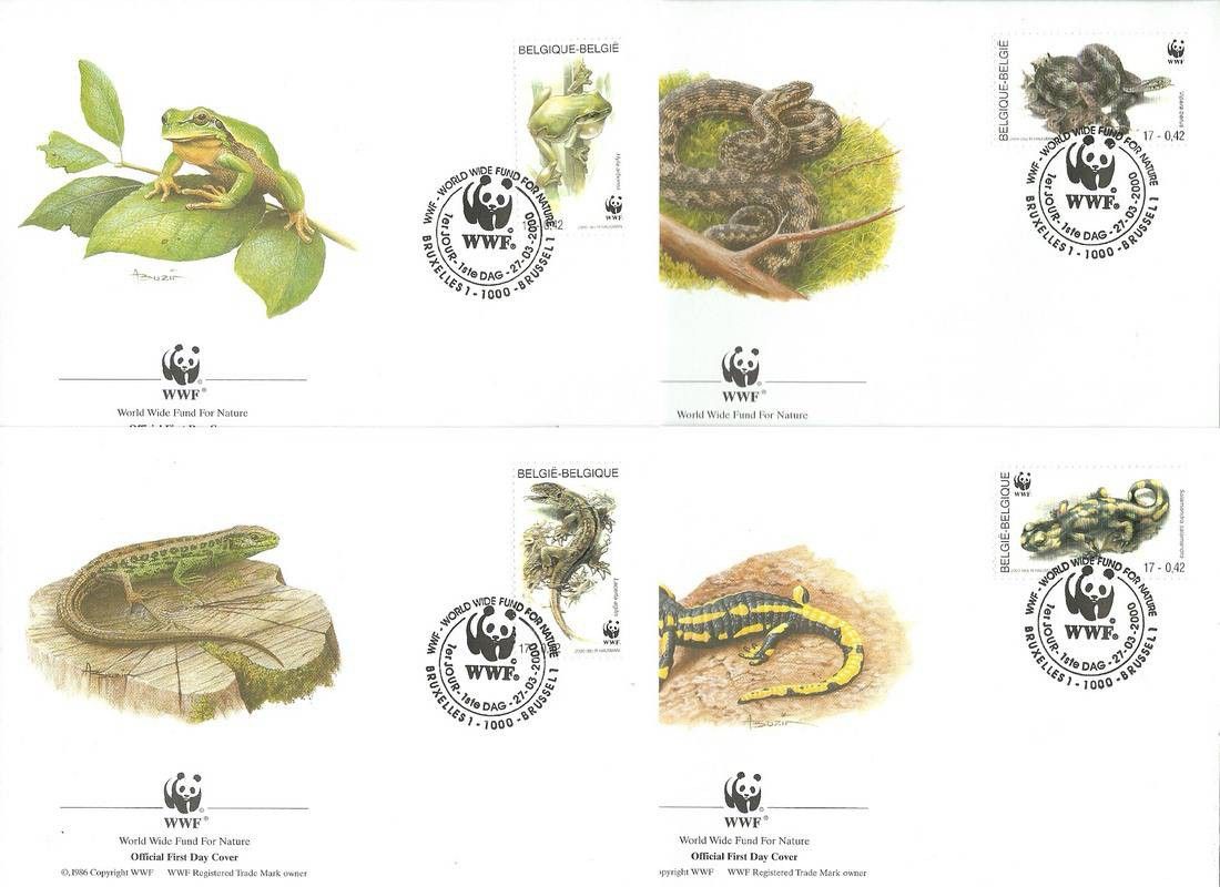 Znaczek Belgia 2000 Mi 2947-2950 FDC
