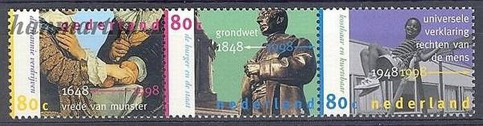 Znaczek Holandia 1998 Mi 1649-1651 Czyste **