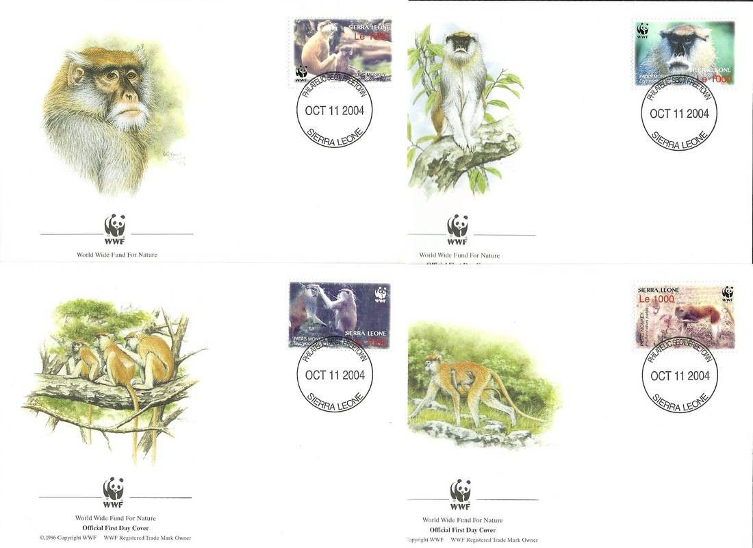 Znaczek Sierra Leone 2004 Mi 4694-4697 FDC