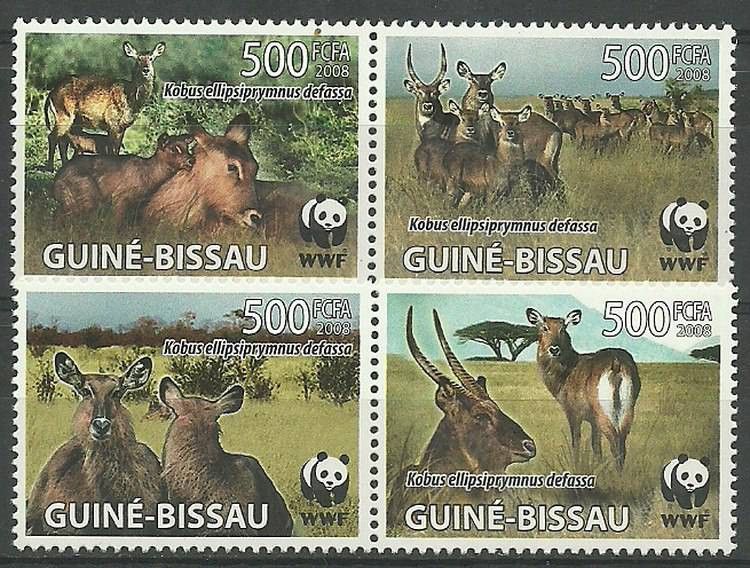Znaczek Gwinea Bissau 2008 Mi 3919-3922 Czyste **