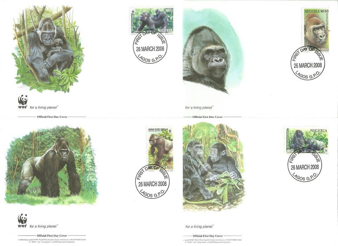 Znaczek Nigeria 2008 Mi 808-811 FDC