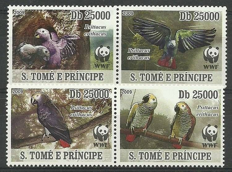 Znaczek Wyspy Św. Tomasza i Książęca 2009 Mi 3777-3780 Czyste **