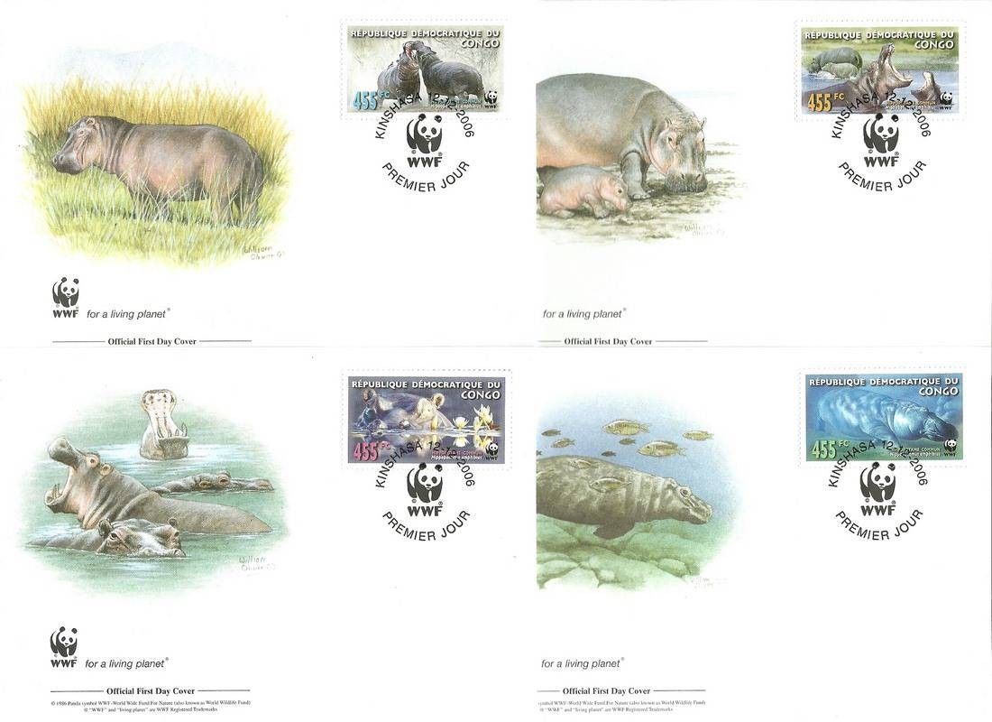 Znaczek Kongo Kinszasa / Zair 2006 Mi 1901-1904 FDC
