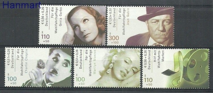 Znaczek Niemcy 2001 Mi 2218-2222A Czyste **