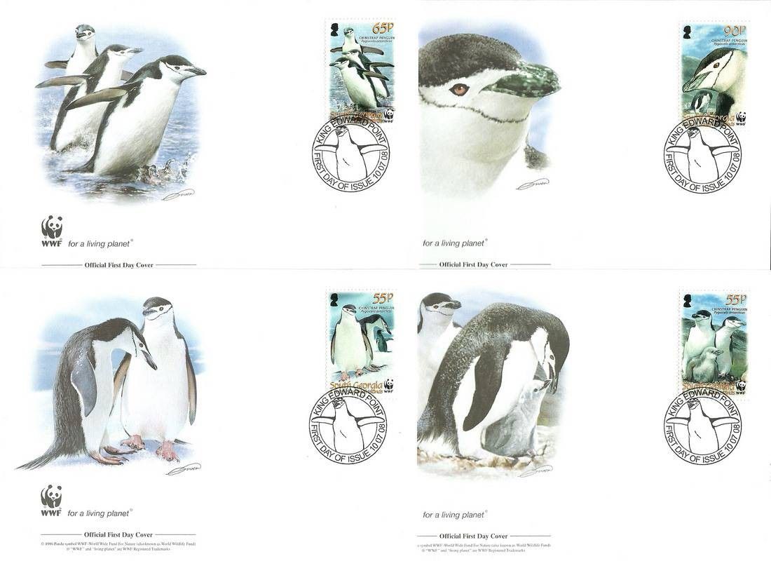 Znaczek Georgia Południowa i Sandwich Południowy 2008 Mi 454-457 FDC