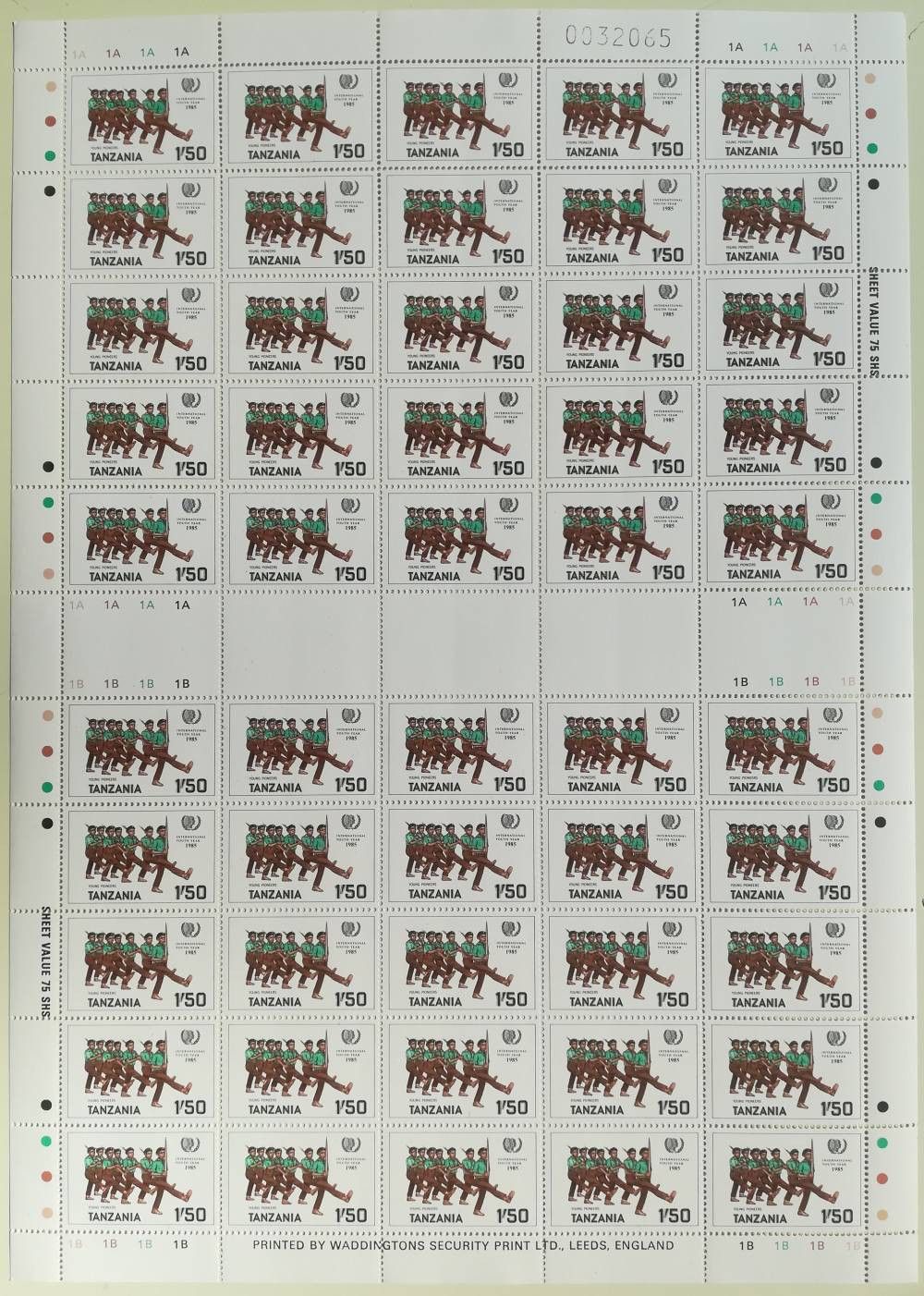 Znaczek Tanzania 1986 Mi ark 288 Czyste **