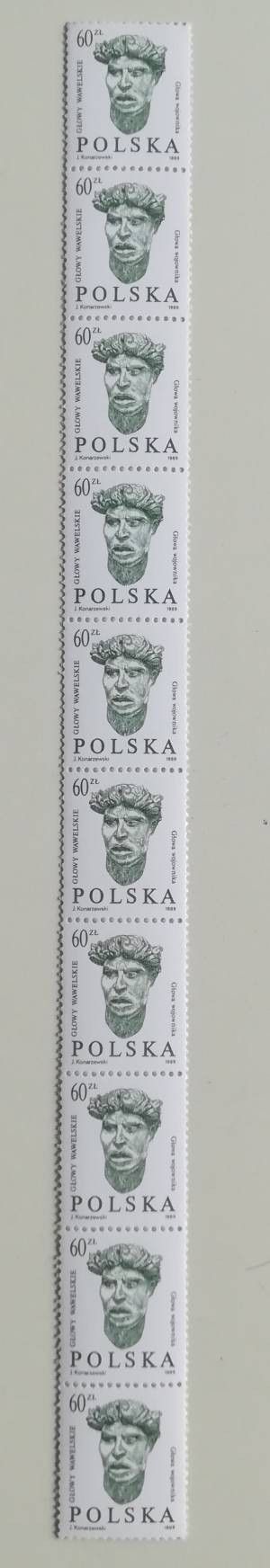 Znaczek Polska 1989 Mi rol 3236(10) Fi rol 3088 Czyste **