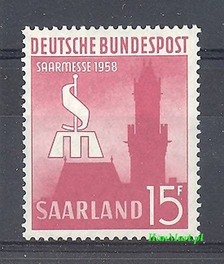Znaczek Saara 1958 Mi 435 Czyste **