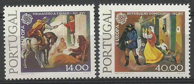 Znaczek Portugalia 1979 Mi 1441x-1442y Czyste **
