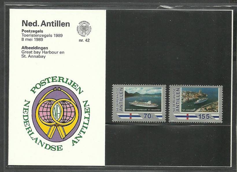 Znaczek Antyle Holenderskie 1989 Mi 658-659 Czyste **