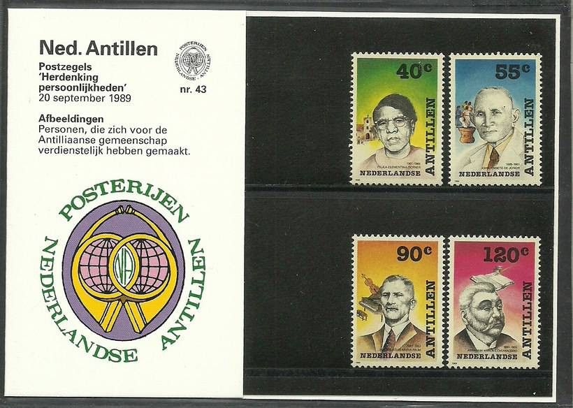Znaczek Antyle Holenderskie 1989 Mi 660-663 Czyste **