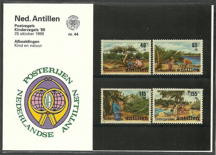 Znaczek Antyle Holenderskie 1989 Mi 664-667 Czyste **