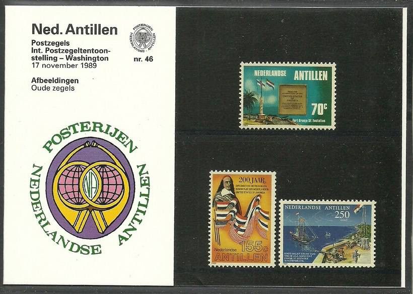 Znaczek Antyle Holenderskie 1989 Mi 671-673 Czyste **