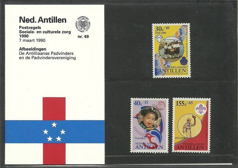 Znaczek Antyle Holenderskie 1990 Mi 682-684 Czyste **