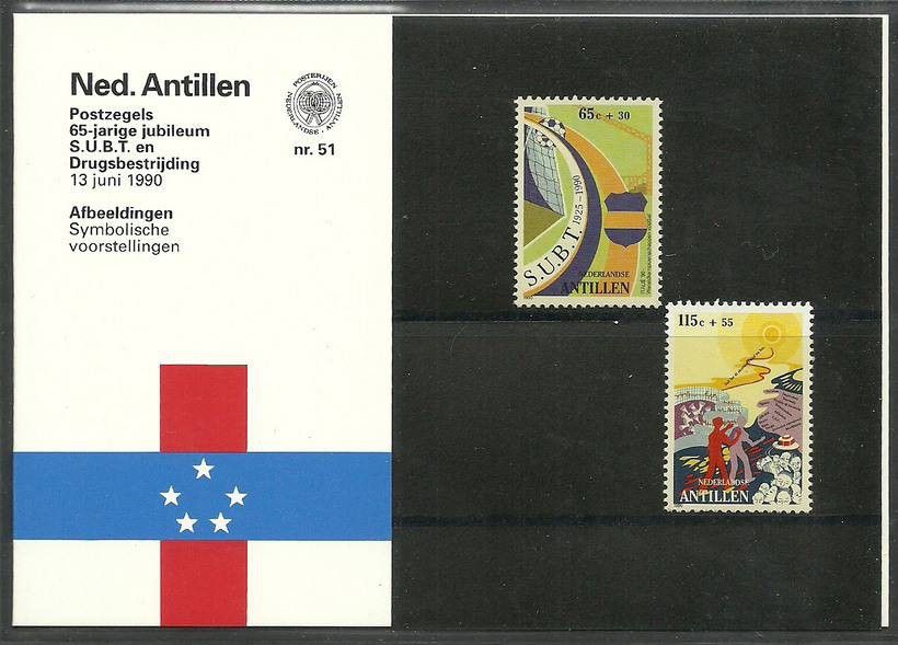 Znaczek Antyle Holenderskie 1990 Mi 688-689 Czyste **