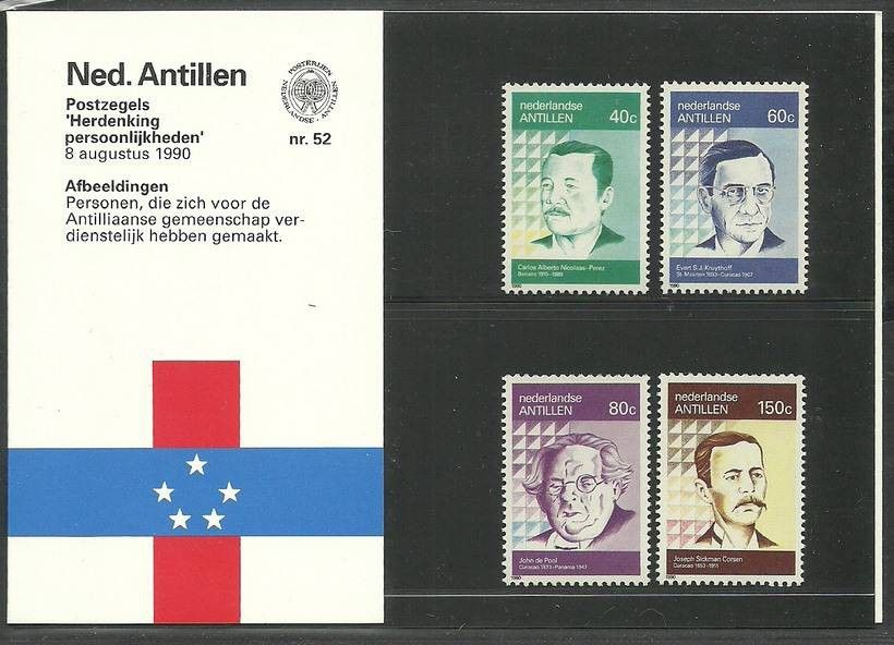 Znaczek Antyle Holenderskie 1990 Mi 690-693 Czyste **