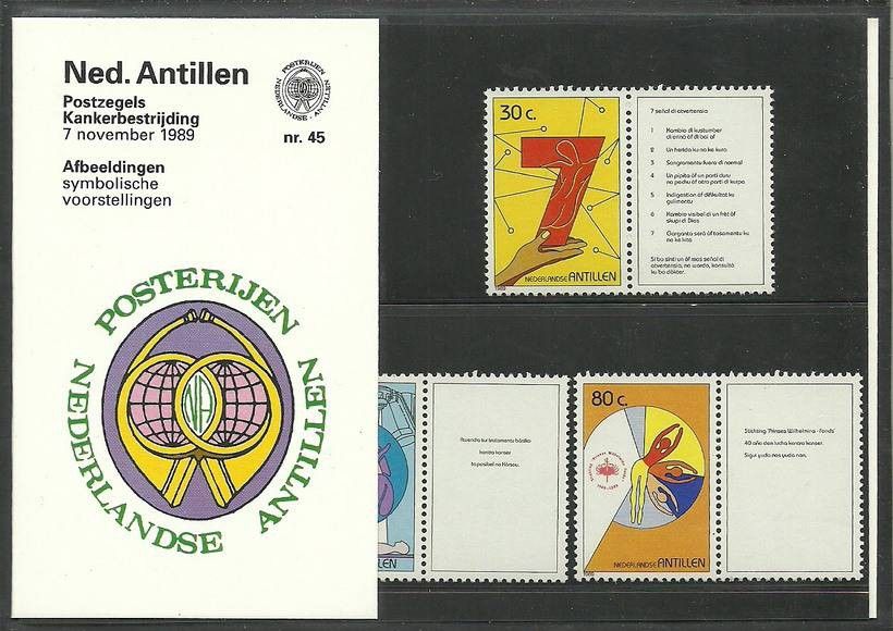 Znaczek Antyle Holenderskie 1989 Mi zf 668-670 Czyste **