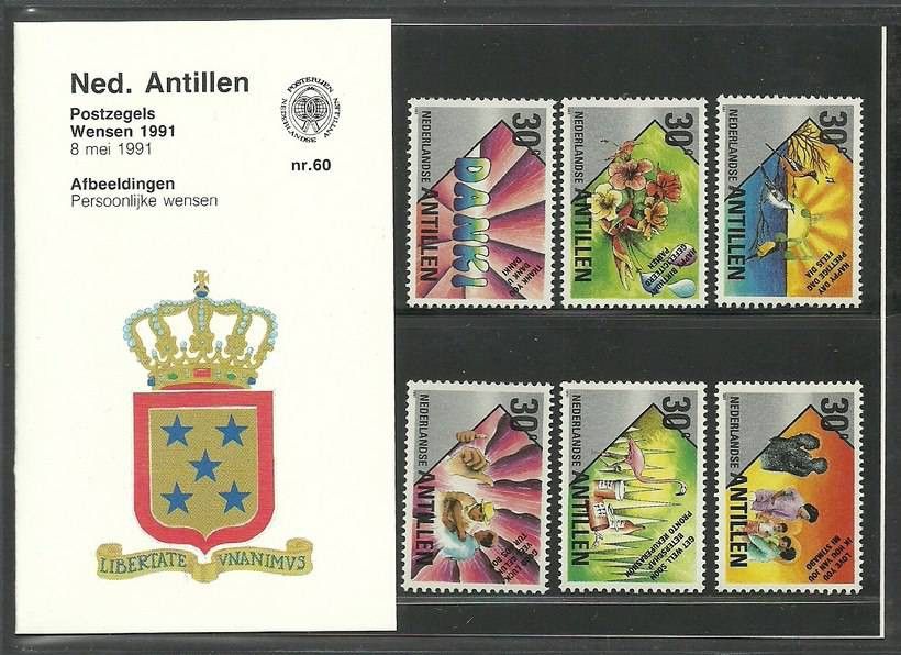 Znaczek Antyle Holenderskie 1991 Mi 717-722 Czyste **