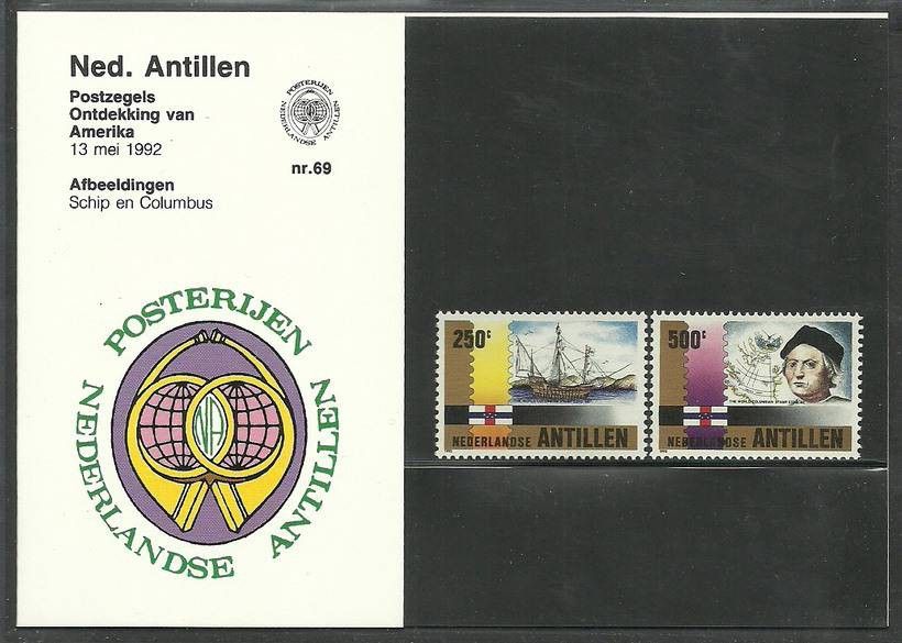 Znaczek Antyle Holenderskie 1992 Mi 750-751 Czyste **