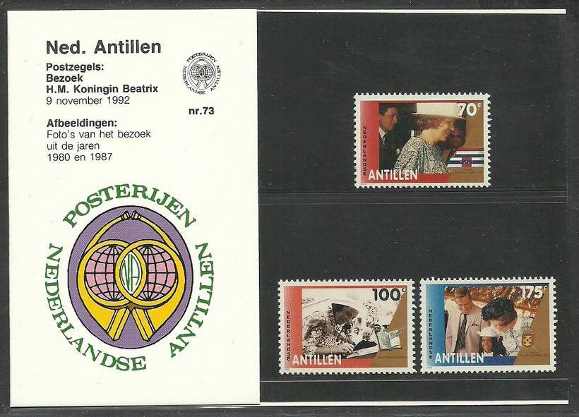 Znaczek Antyle Holenderskie 1992 Mi 763-765 Czyste **