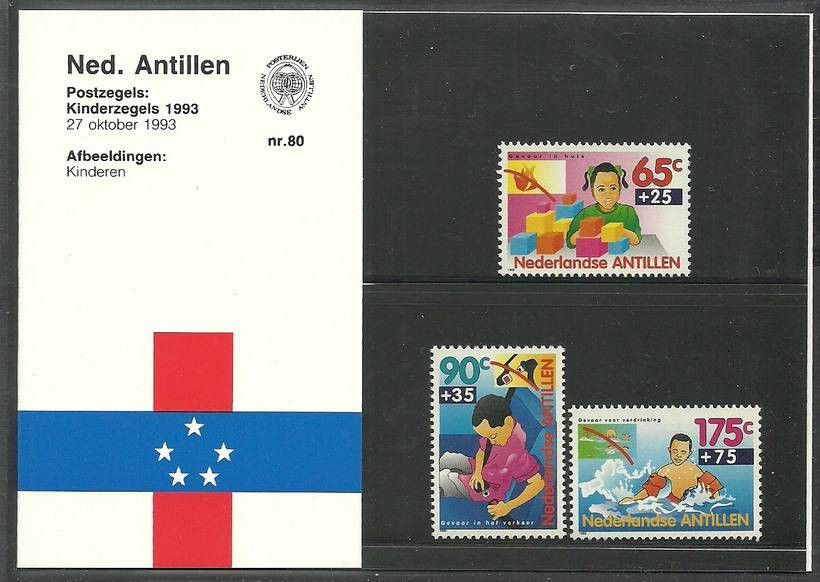 Znaczek Antyle Holenderskie 1993 Mi 785-787 Czyste **