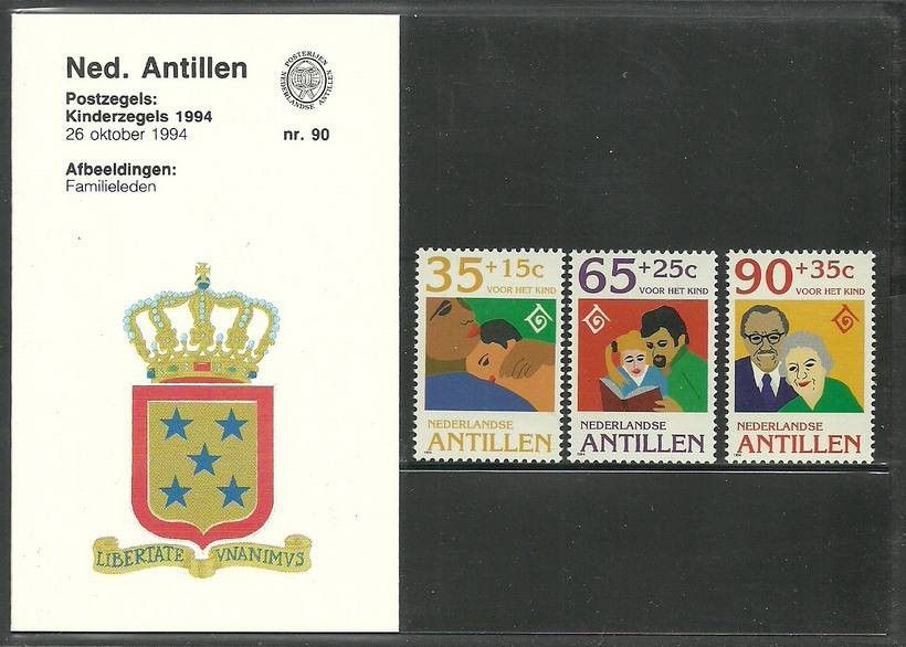 Znaczek Antyle Holenderskie 1994 Mi 818-820 Czyste **