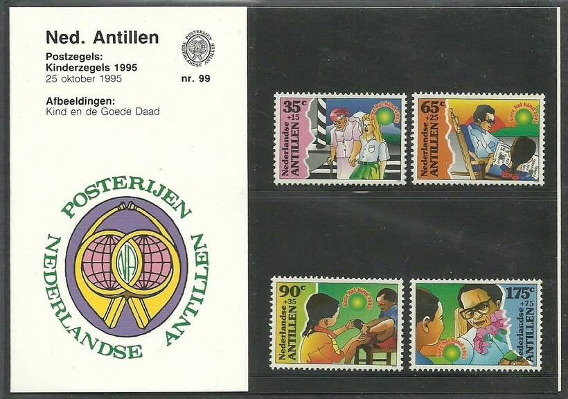 Znaczek Antyle Holenderskie 1995 Mi 851-854 Czyste **