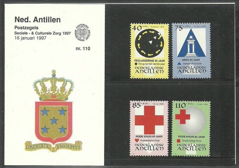 Znaczek Antyle Holenderskie 1997 Mi 884-887 Czyste **
