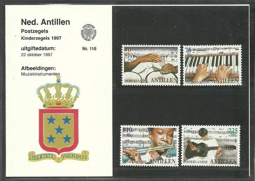 Znaczek Antyle Holenderskie 1997 Mi 933-936 Czyste **