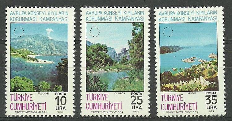 Znaczek Turcja 1984 Mi 2663-2665 Czyste **
