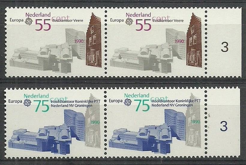 Znaczek Holandia 1990 Mi 1386-1387 Czyste **