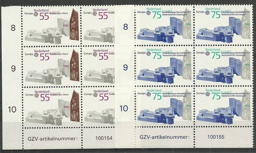 Znaczek Holandia 1990 Mi 1386-1387 Czyste **