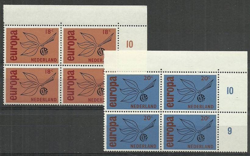 Znaczek Holandia 1965 Mi 848-849 Czyste **