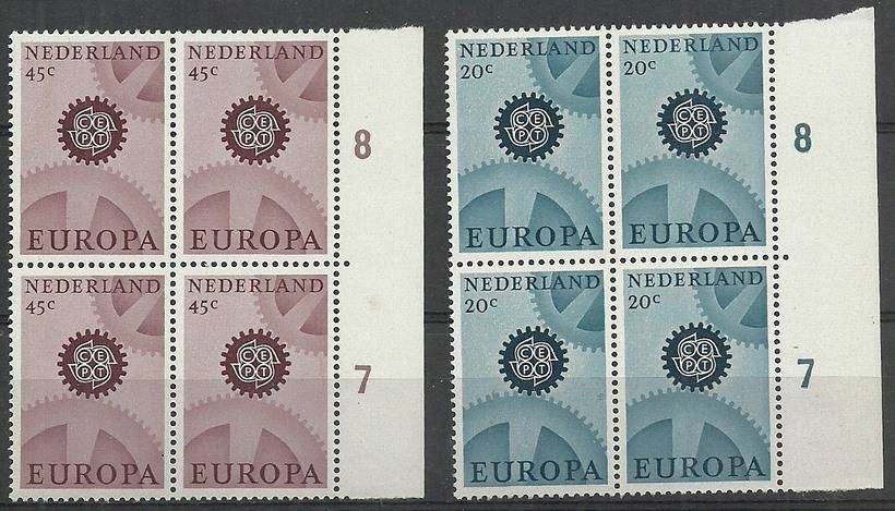 Znaczek Holandia 1967 Mi 878-879 Czyste **