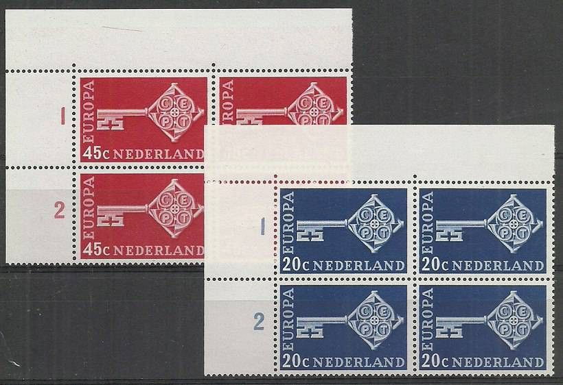 Znaczek Holandia 1968 Mi 899-900 Czyste **