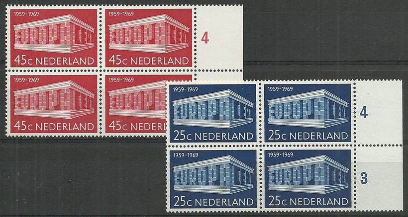 Znaczek Holandia 1969 Mi 920-921 Czyste **