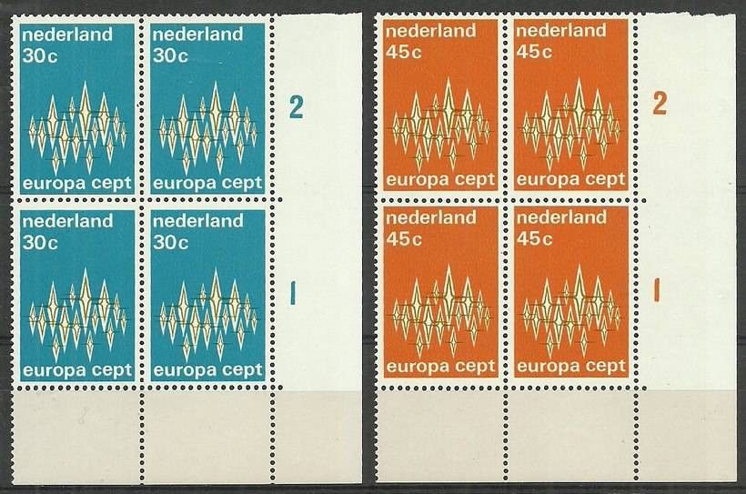 Znaczek Holandia 1972 Mi 987-988 Czyste **