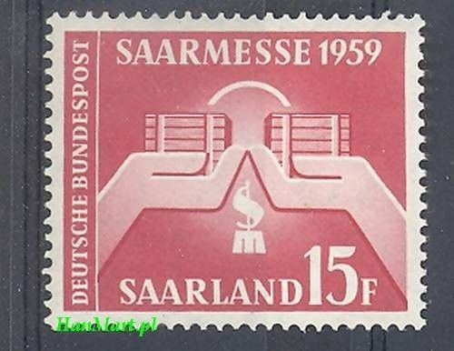 Znaczek Saara 1959 Mi 447 Czyste **