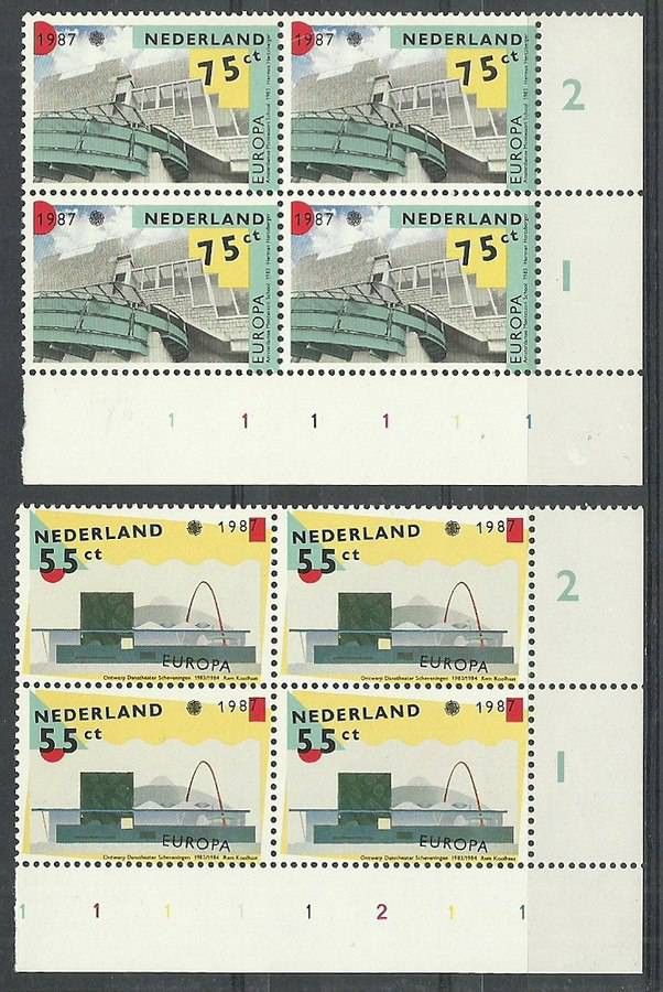 Znaczek Holandia 1987 Mi 1318-1319 Czyste **