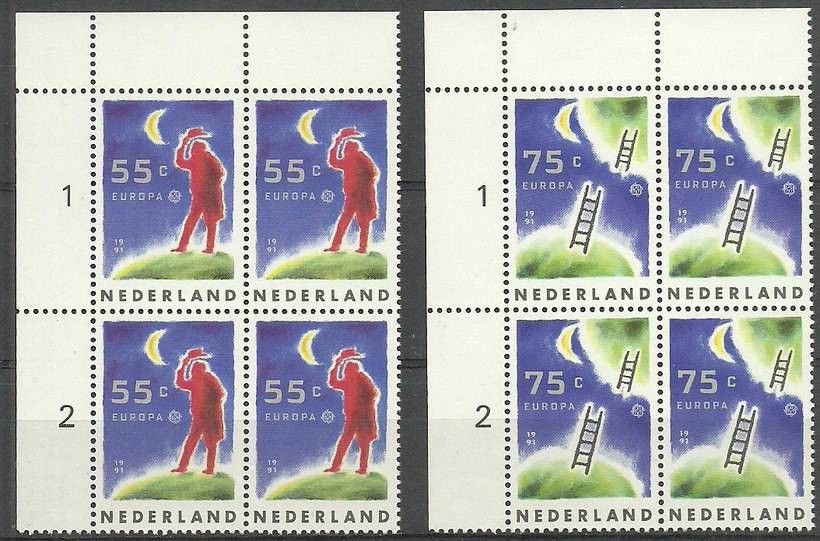 Znaczek Holandia 1991 Mi 1409-1410 Czyste **