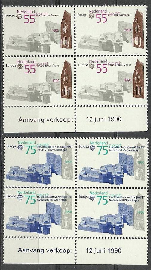 Znaczek Holandia 1990 Mi 1386-1387 Czyste **