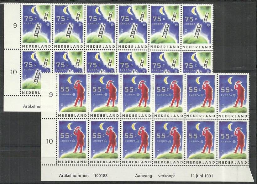 Znaczek Holandia 1991 Mi 1409-1410 Czyste **