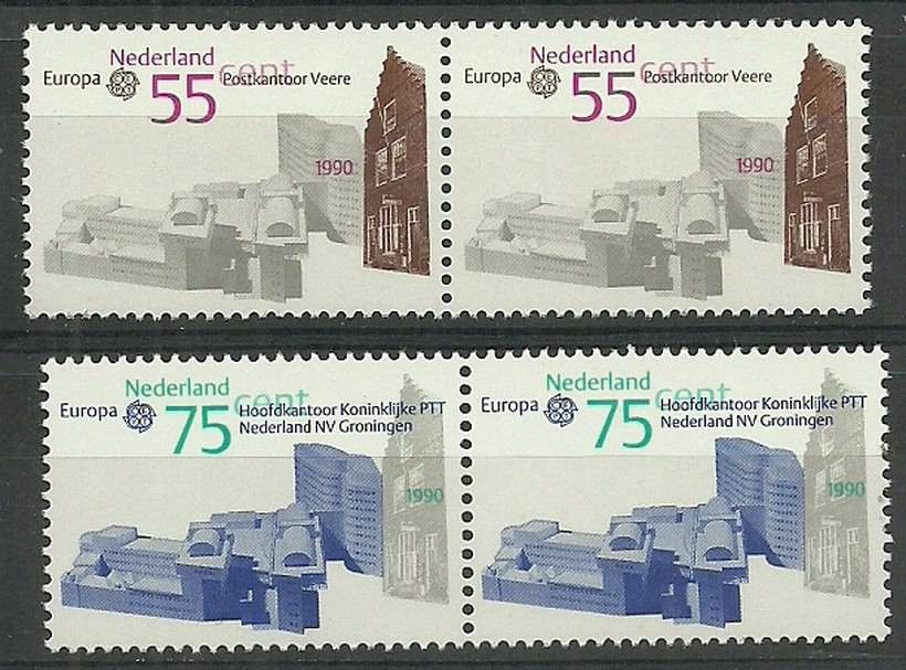 Znaczek Holandia 1990 Mi 1386-1387 Czyste **