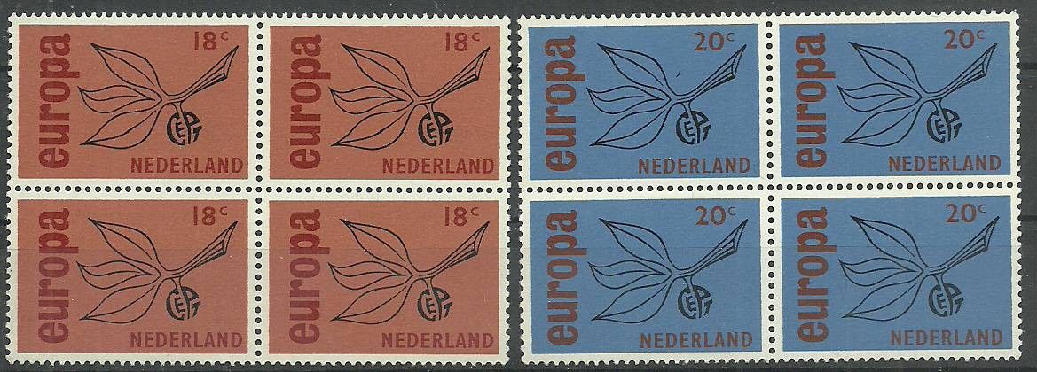 Znaczek Holandia 1965 Mi 848-849 Czyste **