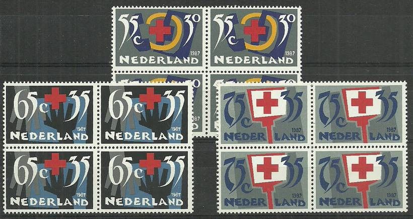 Znaczek Holandia 1987 Mi 1323-1325 Czyste **