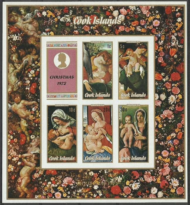 Znaczek Wyspy Cooka 1972 Mi ark 334-338B Czyste **
